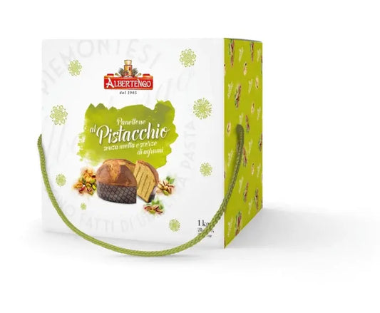 Albertengo Pistachio Panettone 1 kg | Italian Panettone UK SaporEat