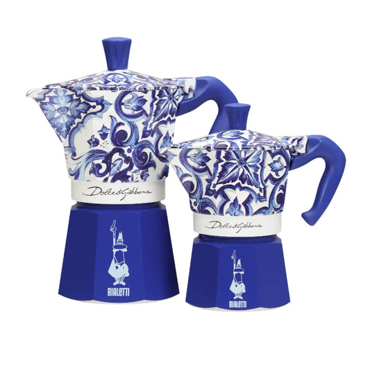 Bialetti X Dolce&Gabbana Blue Mediterranean Moka Express Brew Italia Bialetti Hardware