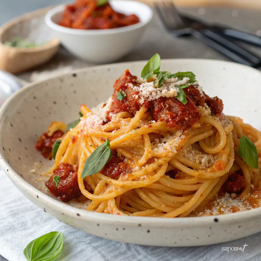 Spaghetti-alla-nduja-fiery-taste-of-Calabria SaporEat