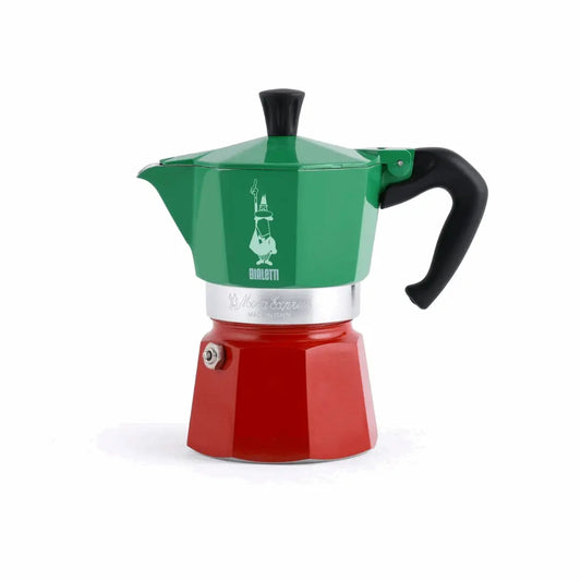 Bialetti Moka Express Tricolore Italia Stovetop Coffee Maker Brew Italia Bialetti Hardware