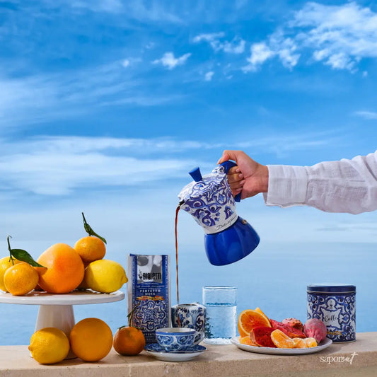 Bialetti X Dolce&Gabbana Blue Mediterranean Moka Induction Brew Italia Bialetti Hardware