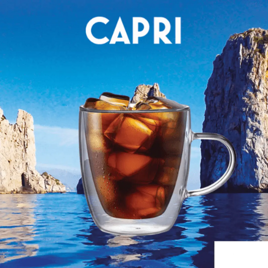 Capri Double Walled Glass Mugs (350ml - Set of 2) Brew Italia Bialetti Hardware