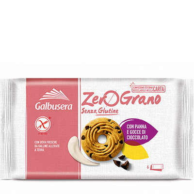 Galbusera Gluten Free Cream and Choc Chip Cookies 220g Fifo Store