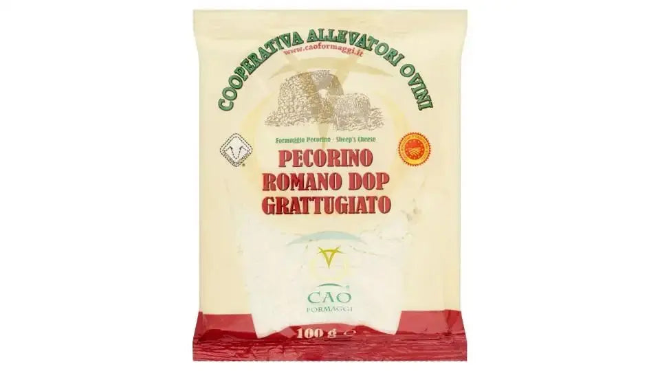 Grated Pecorino Romano DOP - 100g. Cheese