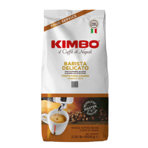 Kimbo Barista Delicato Light Roast Coffee Beans 1kg Fifo Store