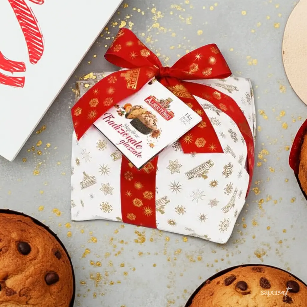 Panettone Tradizionale Glassato Albertengo 1 kg – The Classic Italian Christmas Treat with a Glossy Twist SaporEat product_type