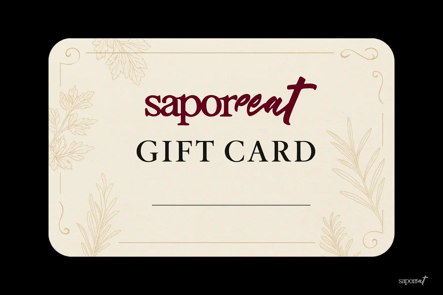SaporEat Gift Card.
