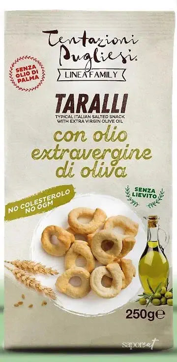 Taralli Classic - 250g | Traditional Italian Ring Crackers SaporEat