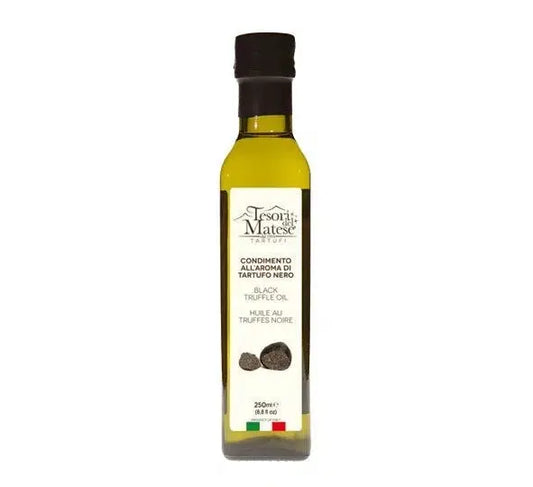 Tesori del Matese Black Truffle Oil with Slices.